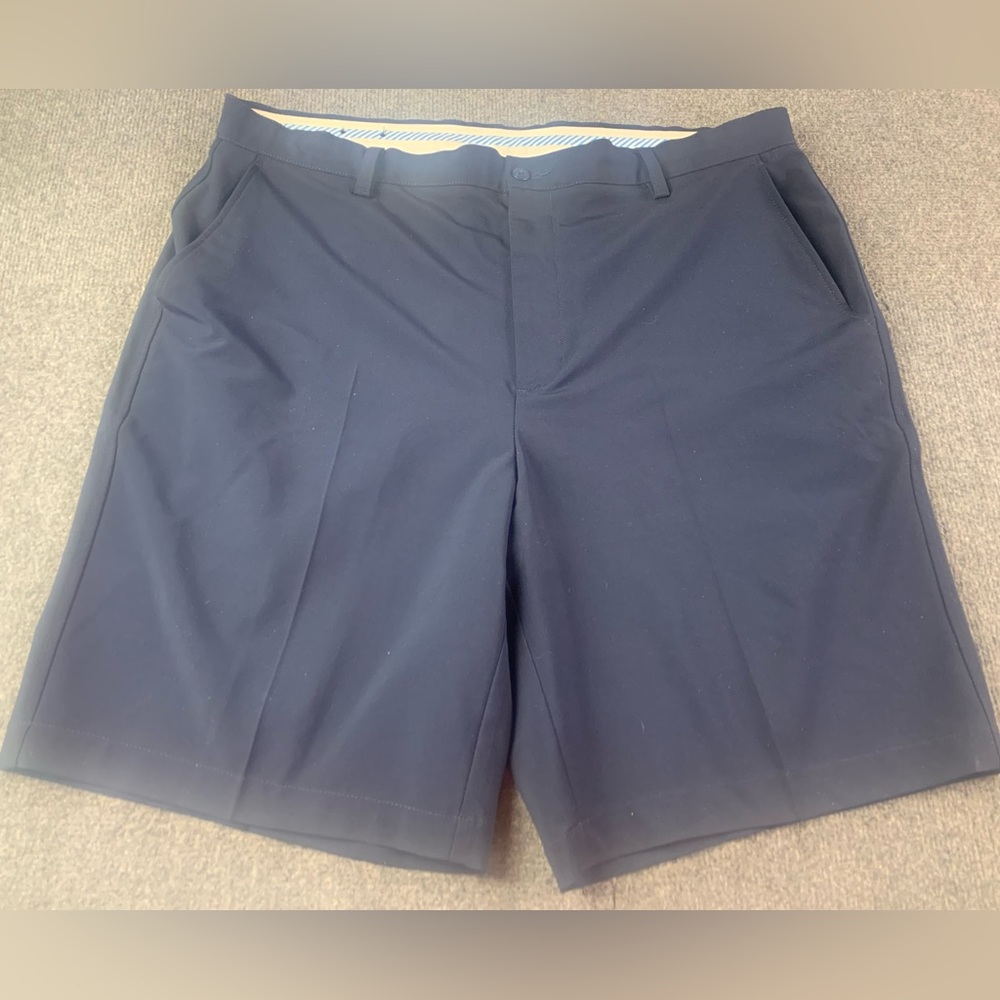FJ FootJoy Mens Flat Front Golf 9.5" Shorts Size 40 Navy
